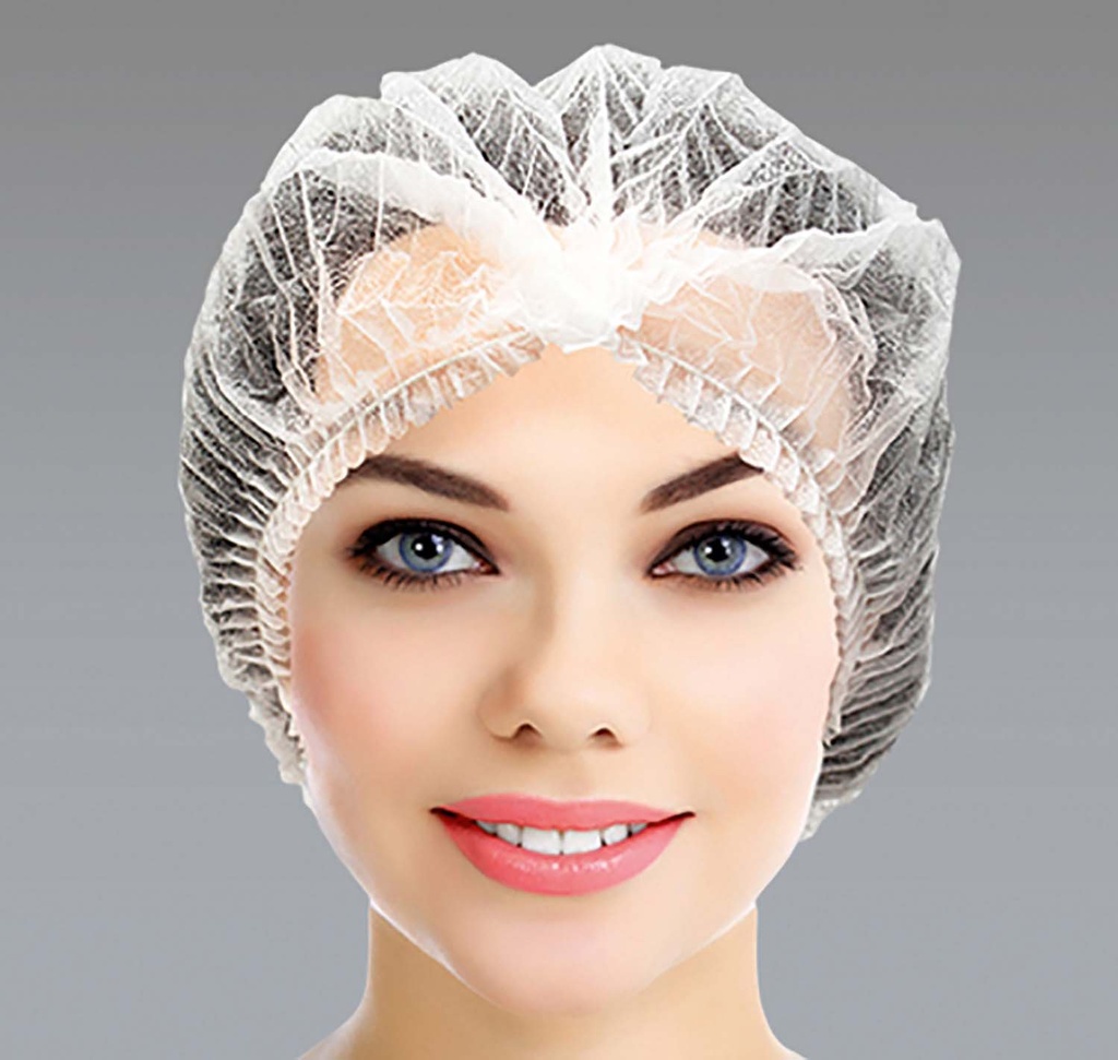 [443191] Vlies Haarhauben mit doppelter Naht