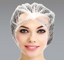 Vlies Haarhauben mit doppelter Naht