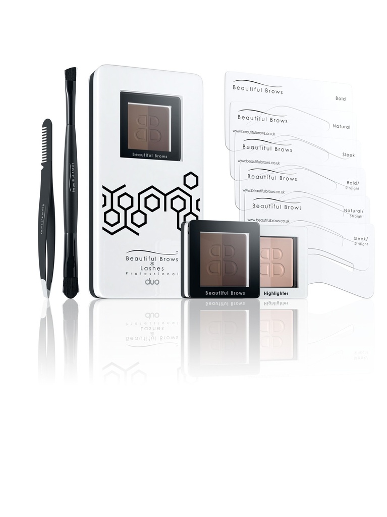 [BBDUO02] Beautiful Brows DUO Eyebrow Kit: Dark Brown/Chocolate