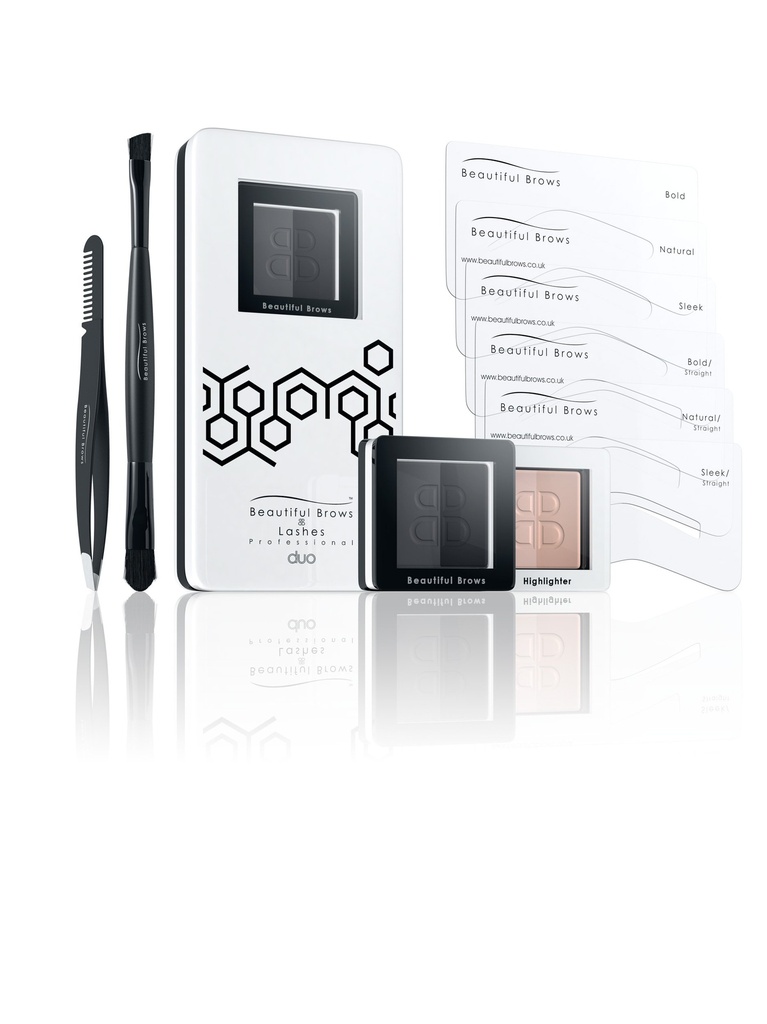[BBDUO03] Beautiful Brows DUO Eyebrow Kit: Slate/Black