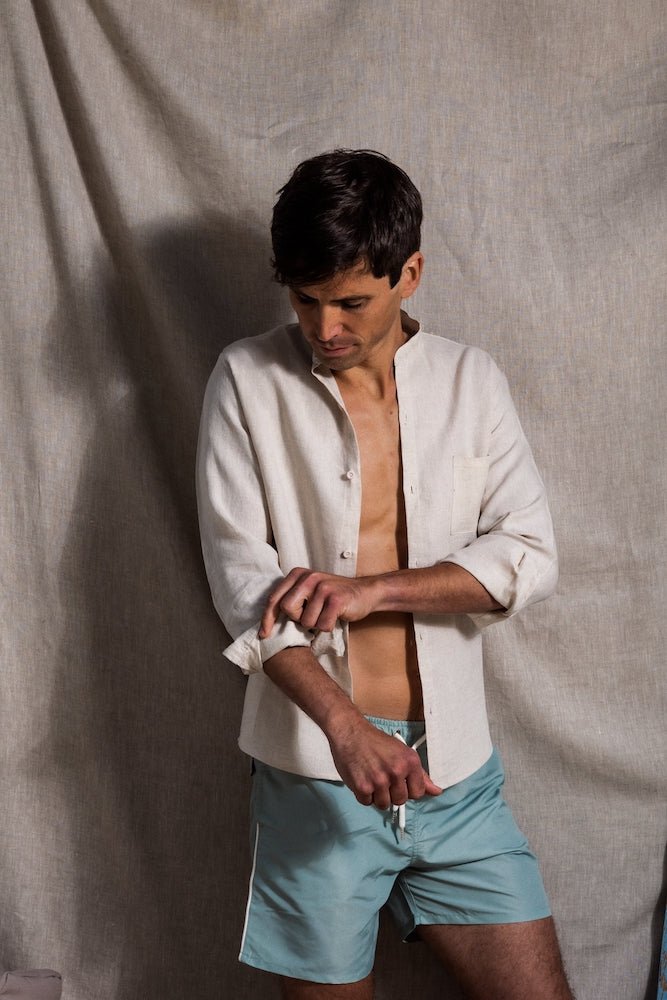 [MFS121XL] made for sunsets Linen Shirt Cariño, Größe XL