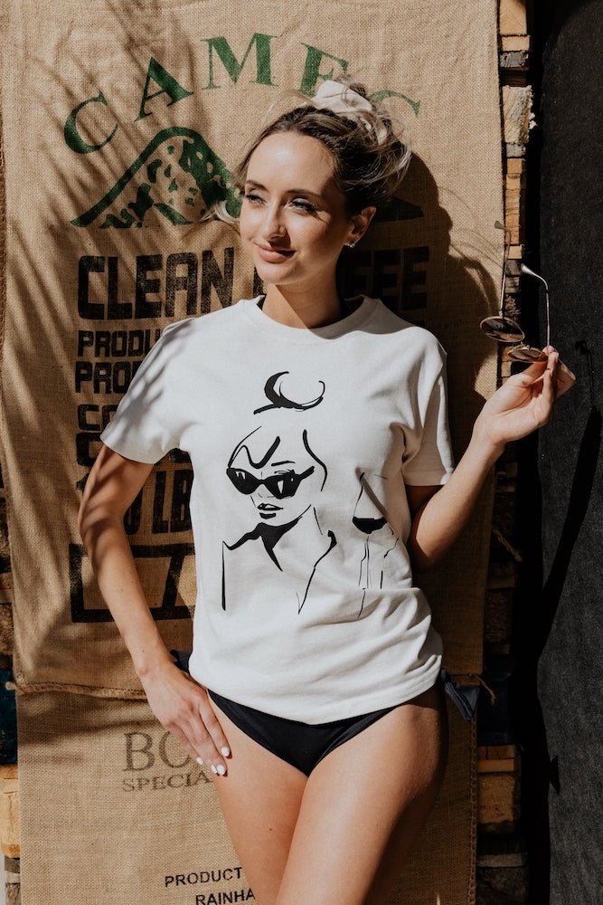 [MFS123M] made for sunsets Shirt La Chica De Ayer, Größe Women M