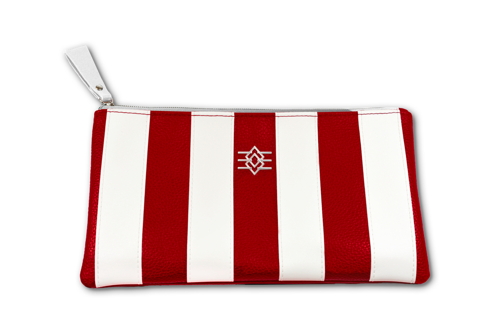 [ESS-RPC] Essential Pochette Red/White Ledertasche