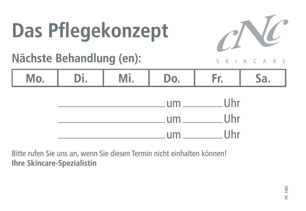 [PR1083] CNC Terminblock, 50 Blatt